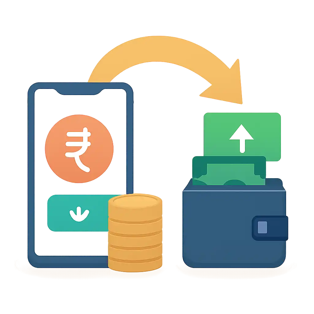 Payments / UPI symbols: Shree Win deposit and withdrawal graphic